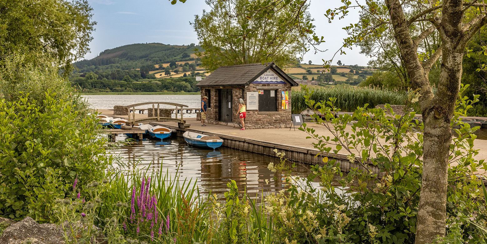 Llangorse Lake is in a spectacular location